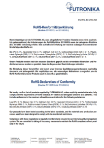 RoHS-Konformitätserklärung, Vorschau