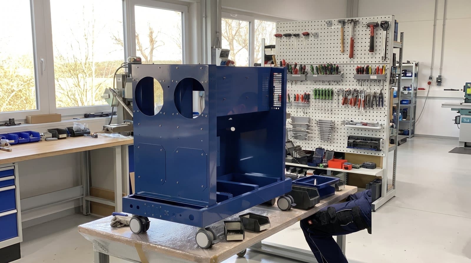 Montage einer Sondermaschine bei FUTRONIKA in Brunnthal