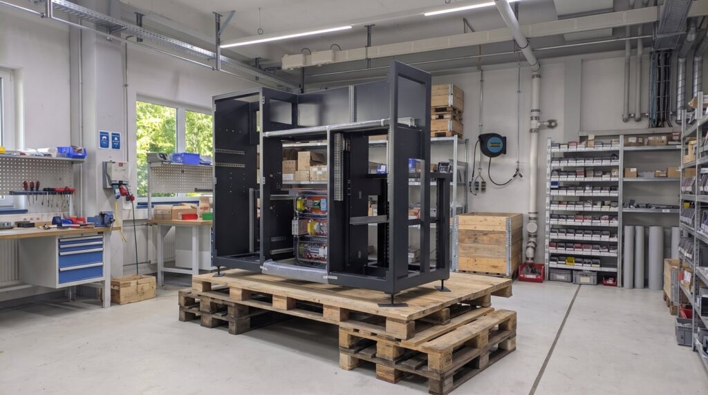 Sondermaschine in der Fertigung der FUTRONIKA AG in Brunnthal