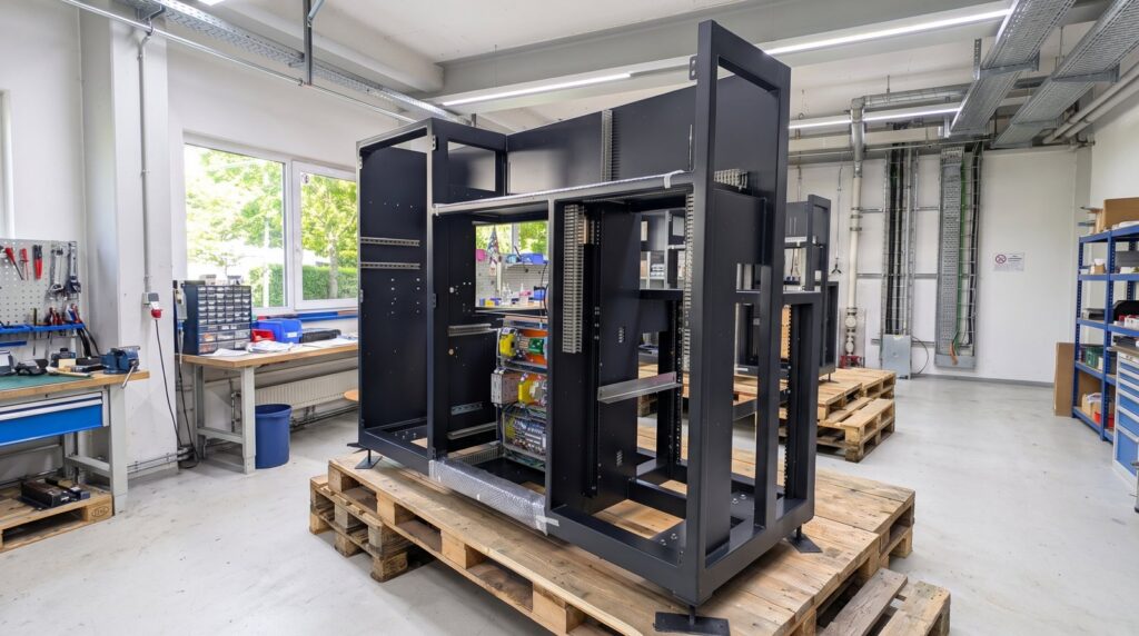 Sondermaschine in der Fertigung der FUTRONIKA AG in Brunnthal